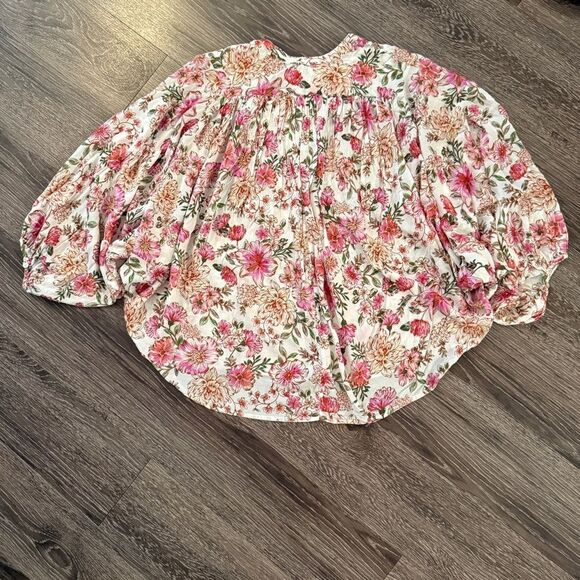 Johnny Was Isla Floral-Print Button-Down Shirt - Picture 7 of 7